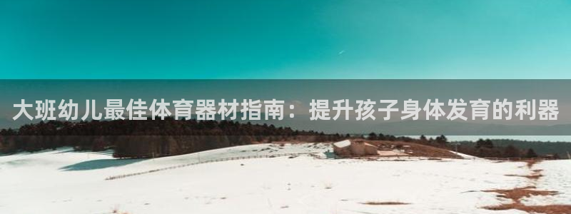 富联地产怎么样：大班幼儿最佳体育器材指南：提升孩子身