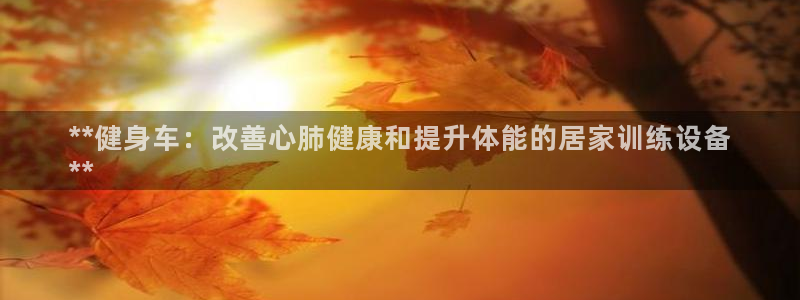 富联娱乐合作 58534I 娱乐：**健身车：改善心