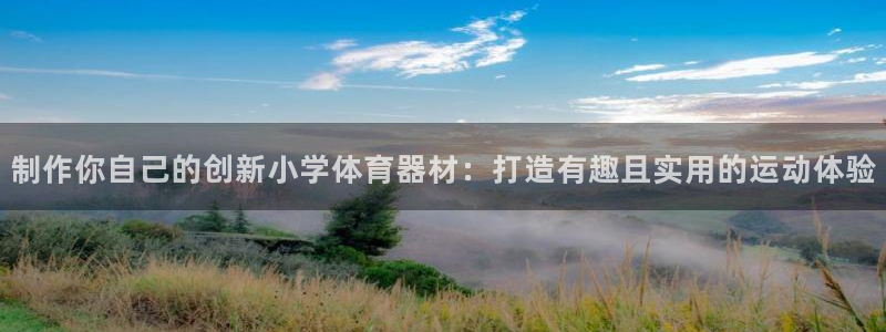 富联娱乐代理怎么做的：制作你自己的创新小学体育器材：