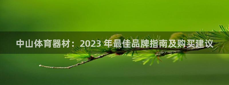 富联娱乐老板：中山体育器材：2023 年最佳品牌指南