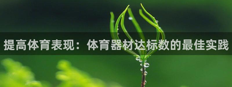 富联官方网站登录：提高体育表现：体育器材达标数的最佳