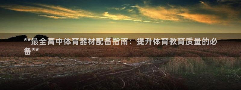 富联娱乐官方网站首页：**最全高中体育器材配备指南：