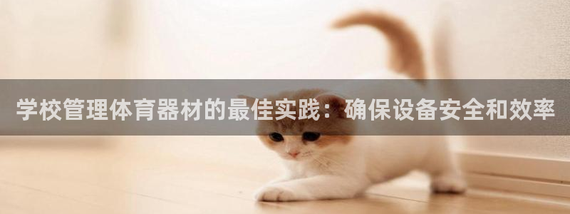 富联是什么意思：学校管理体育器材的最佳实践：确保设备