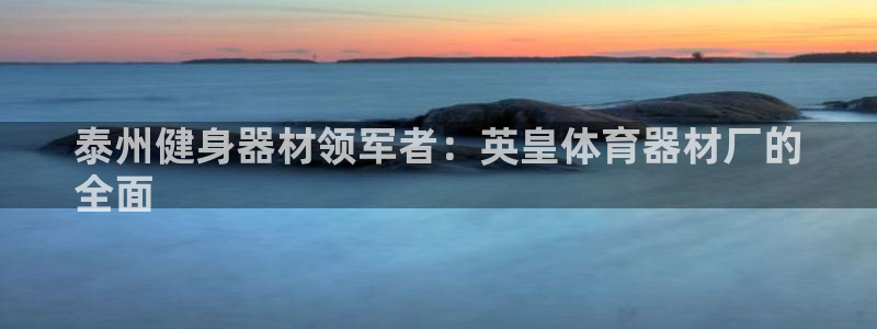 富联平台登录注册流程：泰州健身器材领军者：英皇体育器