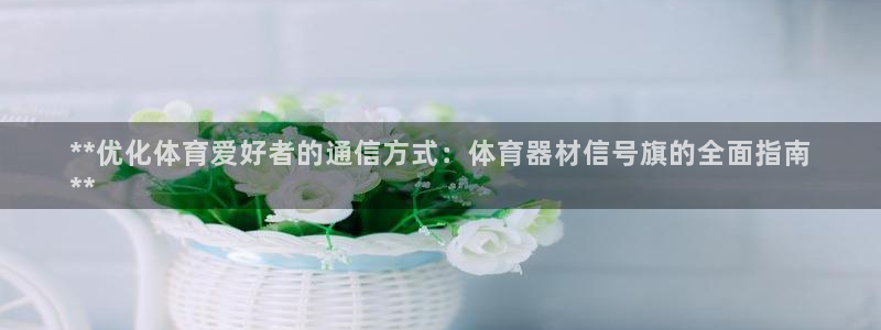富联平台开户条件：**优化体育爱好者的通信方式：体育