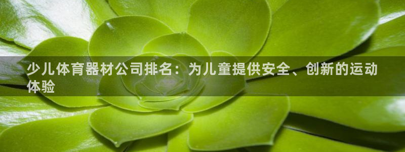 富联平台离7O777：少儿体育器材公司排名：为儿童提