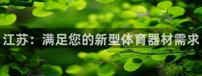 富联娱乐股东名单：江苏：满足您的新型体育器材需求